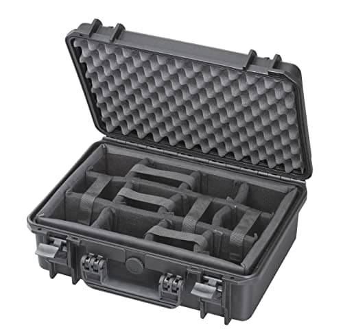 Image of Max MAX430CAM IP67 Rated Waterproof Durable Watertight Equipment Photography with Hard Carry Plastic Case Padded Dividers/Flight Case/Tool Box