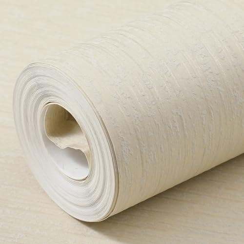 Image of Trafagala Champagne Mix Plain Wallpaper Fabric Striped Textured Wall Paper Roll No Match Wallpaper for Adults Kids Bedroom Living Room Hallway and Stairs Designed to Look Like Fabric