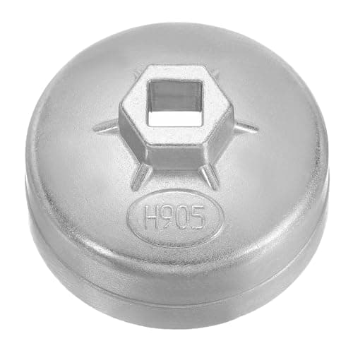 Image of sourcing map Oil Filter Cap Wrench 15 Flute 73mm Inner Dia 1/2" Square Drive Aluminum Cup Type Drive Metric Oil Filter Socket Removal Tool for Engine Conduit Fittings