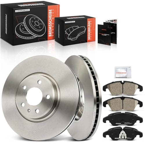 Image of Frankberg Brake Kit incl. 2x Brake Disc + 4x Brake Pad Front Compatible with A6 Avant 4G5 4GD Q5 8RB A6 4G2 4GC A7 Sportback 4GA 4GF Replace# 4G0698151,8K0698151C