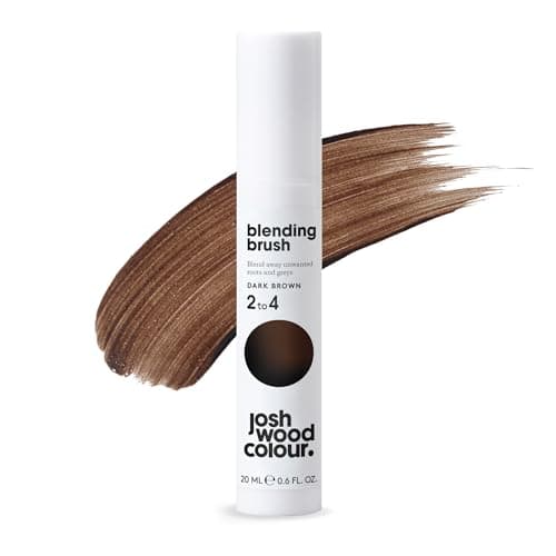 Image of Josh Wood Blending Brush (Dark Brown) - Grey Root Touch Up to Cover Regrowth in between Colouring - Instant Coverage - Temporary, WASHES OUT - Vegan (20ml)