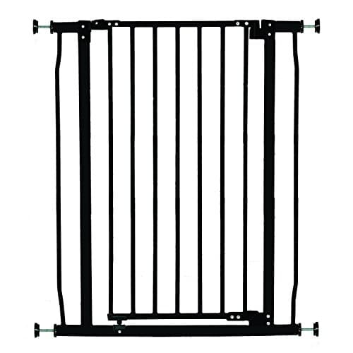 Image of Dreambaby Liberty Extra-Tall Baby Safety Gate - Pressure Mounted Security Gates - Fits Openings from 75-81cm Wide - 93cm Tall - Black - Model G1962