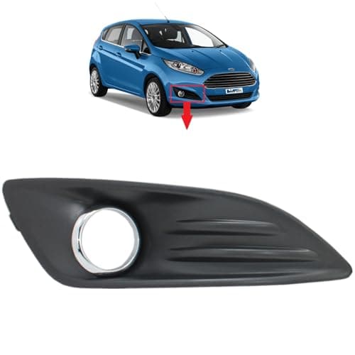 Image of BIAREN Front Bumper Lower Grill Fog Light Cover Trim Chrome Right For Ford Fiesta Mk7 (2013-2016) Facelift 1820620 C1BB15A298AA 1840418 C1BB15A298AB