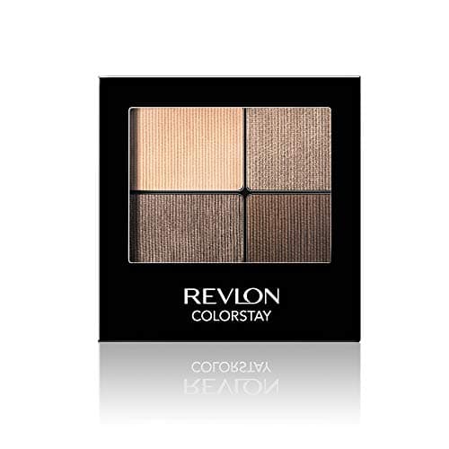Image of Revlon ColorStay 16 Hour Eyeshadow Quad with Dual-Ended Applicator Brush, Longwear, Intense Color Smooth Eye Makeup for Day & Night, Addictive (500)