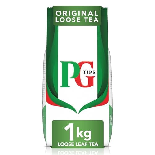 Image of PG Tips Original Loose Leaf Tea 1kg, Bulk Buy, PG Loose Tea, Black Tea, Refreshing & Flavourful, Ideal for Catering