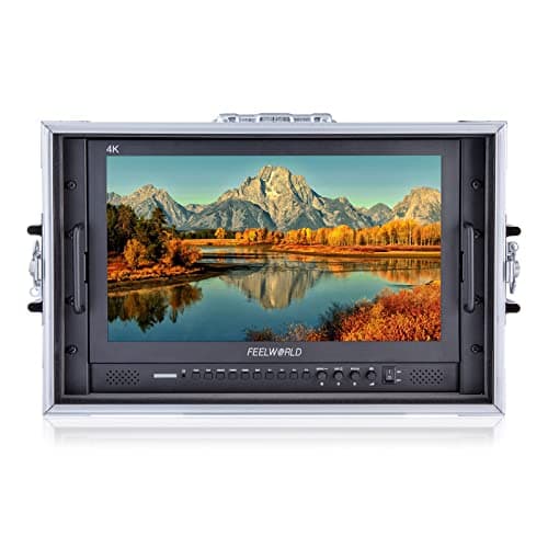 Image of FEELWORLD 4K173-9HSD-CO 17.3 inch 4K Ultra UHD 1920x1080 LCD 16:9 Handheld case with SDI HDMI YPbPr DVI AV for Sports Conference Camera Wedding