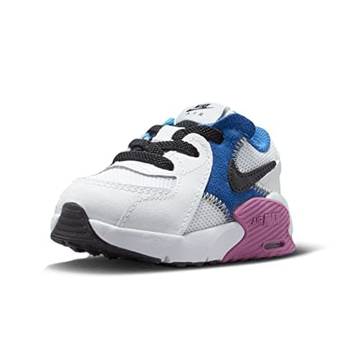 Image of NIKE CD6893-117 Air Max Excee Sneaker Male White/Black-Hyper Royal-Active Fuchsia UK UK Child 5.5