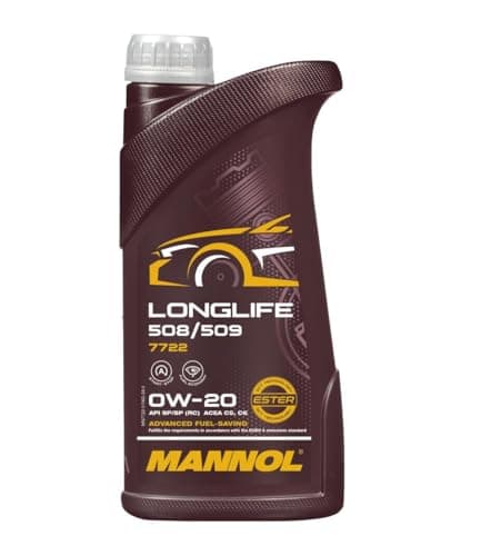 Image of Mannol 7722 0W-20 Long Life Engine Oil 1 Litre