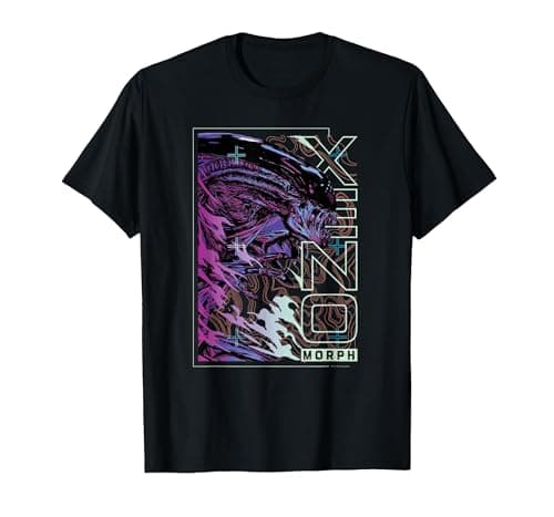 Image of Alien 45th Anniversary Movie LV-426 Topographic Map T-Shirt, Men, Black, Medium