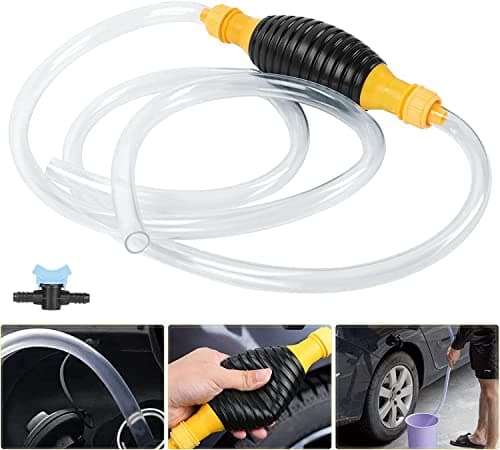 Image of Flintronic Fuel Syphon Pump (Large Inner Dia:15 mm), With 2M Hose, Manual Hand Siphon Pump For Gasoline Petrol Oil Diesel Liquid Water Fish Tank Solvent