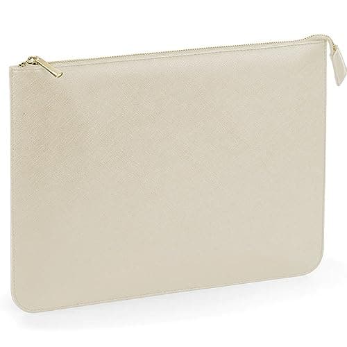 Image of BagBase BG769 Boutique Document Slip - Premium A4 Wallet Folder Zip – 100% Leather-Look PU - Multi-Purpose & Stylish – Oyster