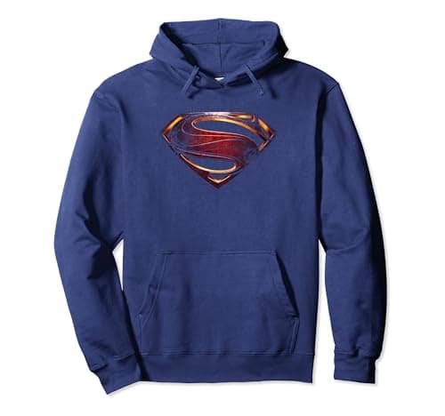 Image of Justice League Movie Superman Shield Logo Pullover Hoodie