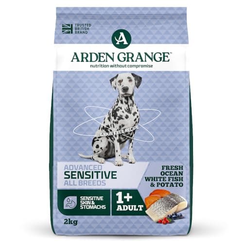 Image of Arden Grange Sensitive Adult Dry Dog Food Grain Free with Fresh Ocean White Fish and Potato, 2 kg