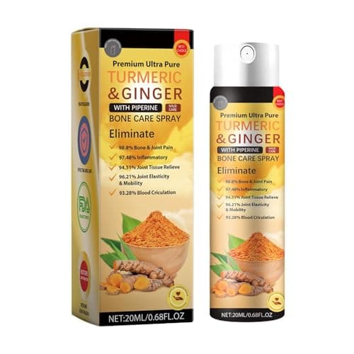 Image of Bone Care Spray, with Turmeric Root Extract and Ginger, 20ml, Bone Comfort Soothing Mist, Shoulder Päïn Spray, Fast Penetrating Solution, for Neck, Back, Shoulders, Waist, Feet, Daily Use