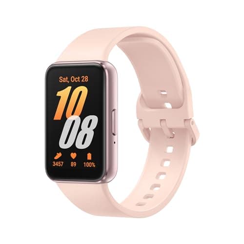 Image of Samsung Galaxy Fit3, Smart Watch, Fitness Tracker, Health Monitoring, Pink Gold, 3 Year Extended Warranty (UK Version)