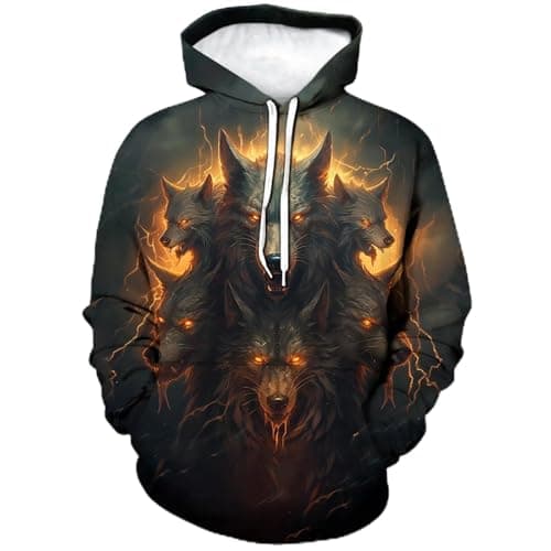 Image of Generisch Hooded Sweatshirt Men's Hoodie Leisure Pullover Winter Warm Long Sleeve Drawstring Sweatshirt with Hood Men, black, 6XL