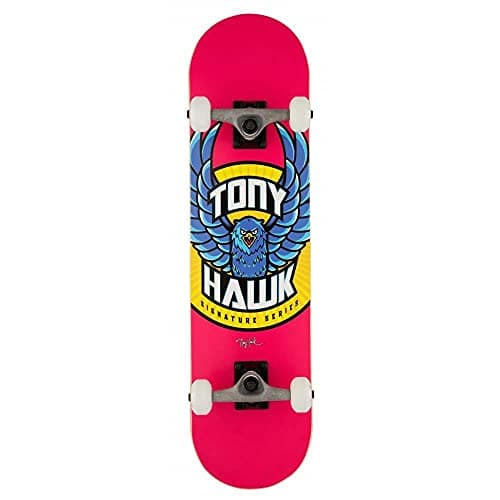 Image of Tony Hawk Skateboards SS 180+ Complete Skateboard Eagle Logo Pink 7.75'' Wide