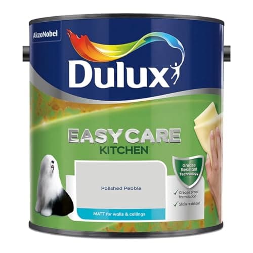 Image of Polished Pebble Dulux Easycare Kitchen Matt Emulsion Paint 2.5L – Grease & Stain Resistant, Washable Matt Finish, Durable Interior Paint for Kitchen Walls & Ceilings