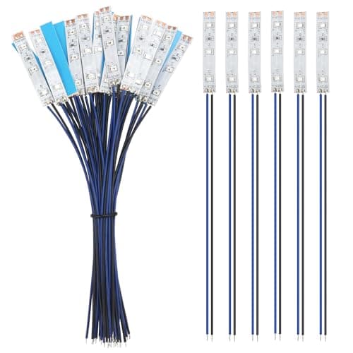 Image of YIXISI 25 PCS 50mm Blue LED Strip Light, 12V - 18V, Indoor, Flexible, 2335 SMD LED, 120° Beam Angle