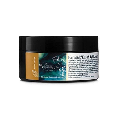 Image of Kissed By Vitamins Hair Mask 200ml Tube by Vilana | Hair Treatment Mask – Moisturises and Helps Restore Healthy Hair Structure | Hydrating Hair Mask for Bleached Hair, Normal, Dry and Damaged Hair