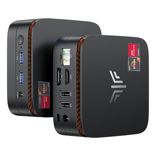 Image of NiPoGi Essenx E1 Mini PC AMD Ryzen 3250U Windows 11 Pro (2C/4T, up to 3.5 GHz) 8GB DDR4 RAM + 256GB SSD, 4K@60Hz dual display HDMI 2.0 + DP/AWi-Fi/BT/LAN, mini computer for office/education
