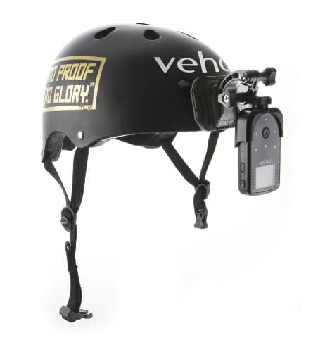 Image of Veho Muvi Helmet Forward Facing Mount for Muvi KX-Series | Muvi K-Series | Muvi HD | Muvi Micro - Black (VCC-A018-HFM)
