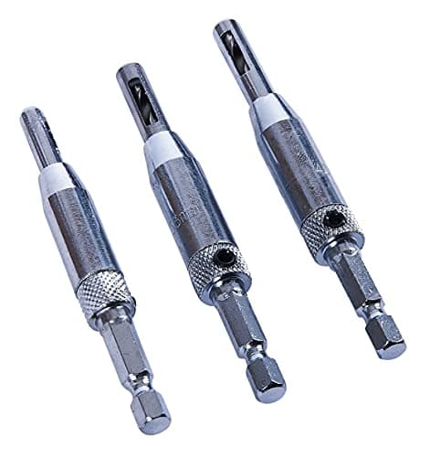Image of 3 PIECE HINGE DRILL BIT SET