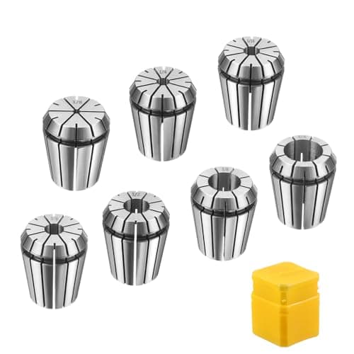 Image of sourcing map 7pcs Spring Collet Chuck ER32 1/8" - 3/4" 65Mn Spring Steel Precision Router Collets for CNC Engraving Milling Lathe Tool
