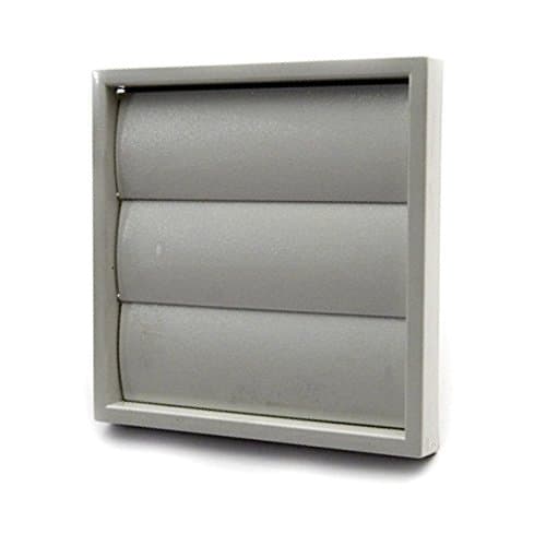 Image of Manrose 1162 Extractor Fan Grille Vent Cover with Gravity Flaps 100mm 4 inch - Grey