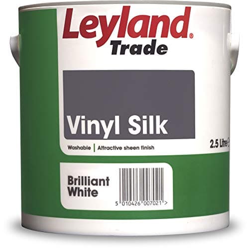Image of Leyland Trade Vinyl Silk Emulsion Paint - Brilliant White 2.5L
