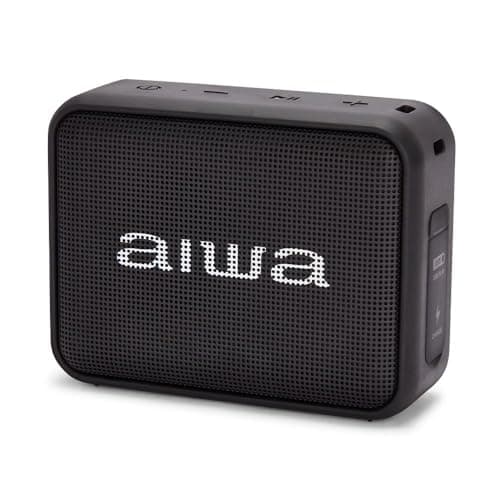 Image of Aiwa BS-200BK: Portable Wireless Bluetooth Speaker, True Wireless Stereo, Waterproof, Black