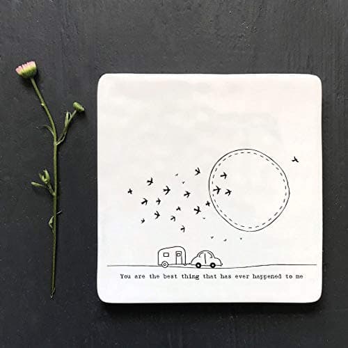 Image of East of India Porcelain Square Coaster Keepsake - Best Thing