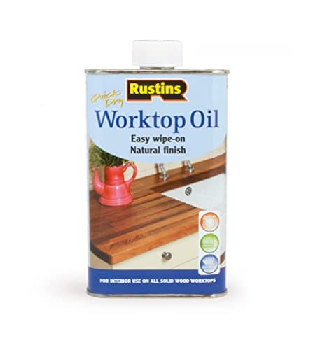 Image of Rustins Worktop Oil - Premium Wood Treatment for Enhanced Durability, Water Resistance, and Natural Finish - Ideal for Kitchen Surfaces 500ml