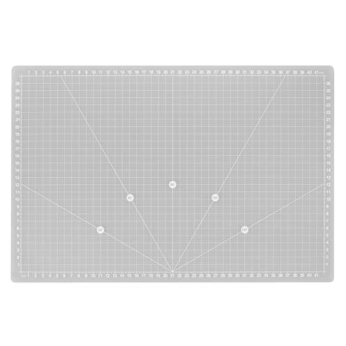 Image of PURElite A3 Translucent Self-Healing Craft Cutting Mat 45 x 30cm, Light Box Compatible, cm Grid with Angle Markings, 3mm Thick Hobby Board for Sewing Quilting Fabric Model Making
