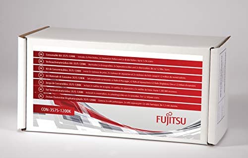 Image of Fujitsu/PFU Consumable Kit: 3575-1200K 2 Pack: For fi-6400, fi-6800. Includes 2x Pick Rollers, 2x Separation Rollers and 2x Brake Rollers. Estimated Life: Up to 1.2m scans.