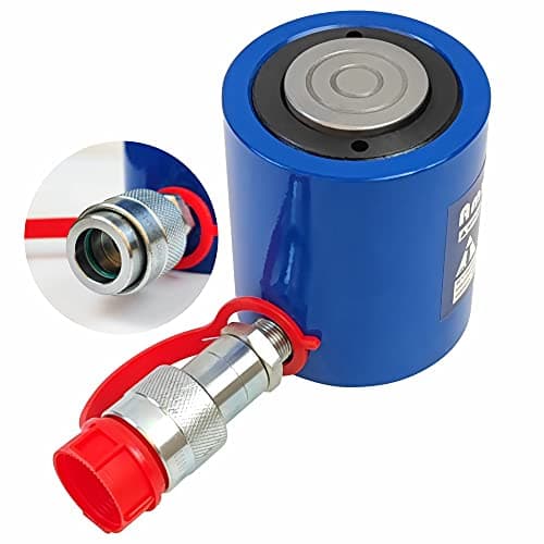 Image of AMZCNC 10 Ton Hydraulic Cylinder Ram Single Acting 2" Inch Stroke 10T Hydraulic Cylinder Jack Lifting Jack Ram Portable Single Acting Lifting Cylinders with 50mm Stroke