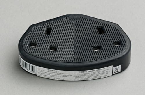 Image of HARD RUBBER TRAILING SOCKET FOR EXTENSION LEAD IMPACT RESIST 1 or 2 GANG SINGLE DOUBLE (2Gang Black)