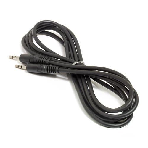 Image of 2m long 3.5mm Aux Jack Stereo Audio Cable Lead for - CREATIVE T3250 2.1 Wireless PC Speakers/to connect mp3, mobile phones, tablets, laptop, PC (black)