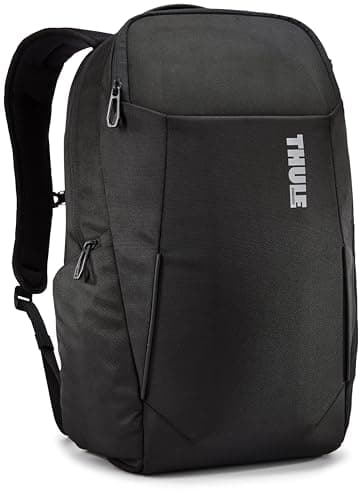 Image of Thule Accent 23L Laptop Backpack New - Fits 15.6" PC or 16" MacBook - Hardshell Protective Compartment - Quick Access Front Pocket - Side Zipper Pocket fits Bottles - 100% Recycled Fabric