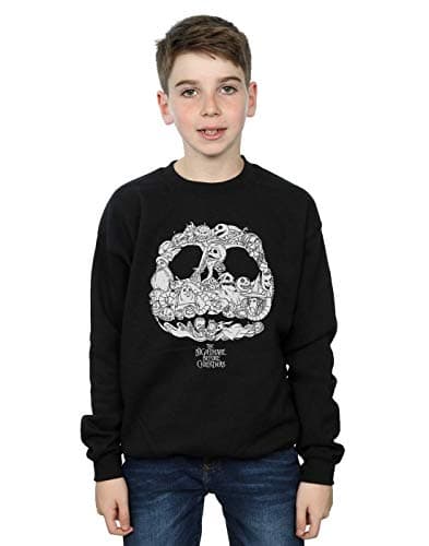 Image of Disney Boys Nightmare Before Christmas Jack Skellington Jack-O-Lanterns Sweatshirt Black 7-8 Years