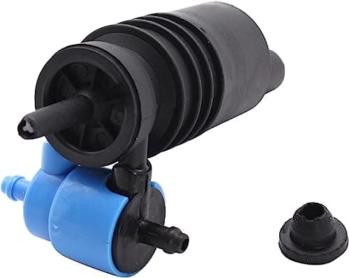Image of TAKPART 1 PC Black Colour Windscreen Washer Pump Front Twin Outlet Windscreen Washer Pump Compatible for Vw Golf Mk4 Mk5 Polo Mk4 Caddy Mk3 1K6955651 95562817201 2108691021