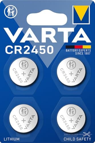 Image of Varta Button Battery CR 2450 3 V 4 Pieces Varta Lithium Coin CR2450 Blister 4