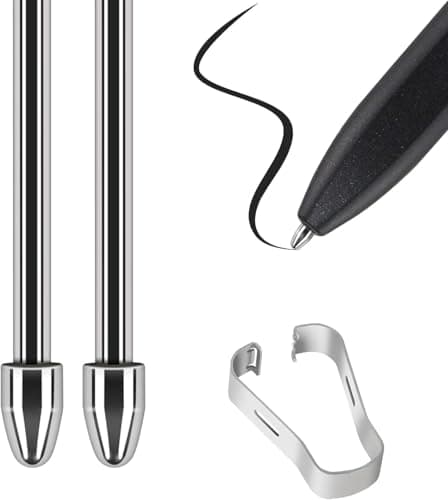 Image of VOVIPO 2 Pcs Titanium Alloy Pen Replacement Nibs for Remarkable 2, Scribe Premium, Galaxy S Compatible with EMR Stylus Pen