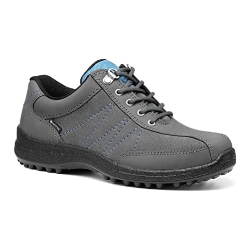 Image of Hotter Mist GTX® Women's Waterproof Walking Shoe With Padded Collar And Tongue In Waxed Nubuck And Suede Wide EE Fit 9 UK