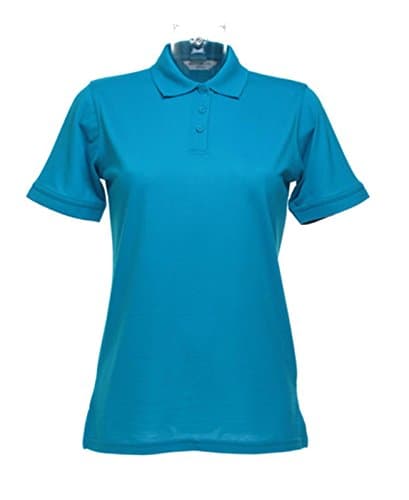 Image of Kustom Kit New Womens Klassic Polo-Shirt with Superwash Turquoise Size 10