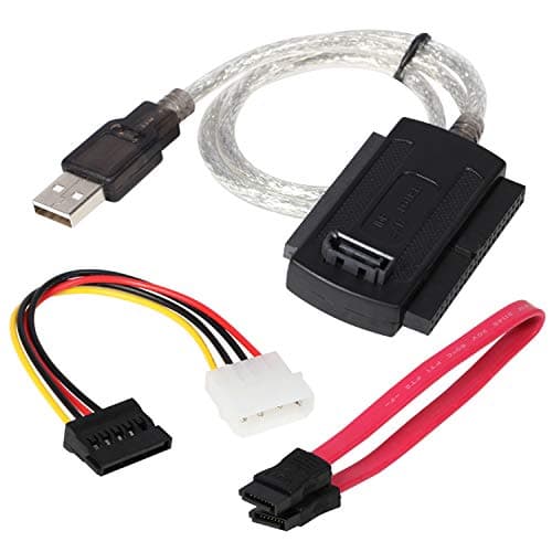 Image of DIGIFLEX SATA IDE to USB Adapter Cable for Hard Disk HDD - 2.5/3.5 - Supports SATA HDD, 2.5" & 3.5" hard disk, CD-ROM, DVD-ROM, CD-RW, COMBO device, DVD-RW to computer with USB 2.0