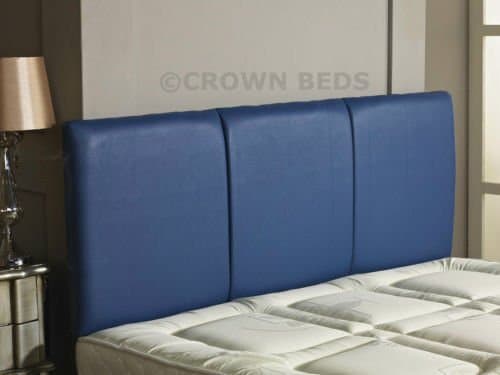 Image of CROWNBEDSUK QUALITY FAUX LEATHER ALTON HEADBOARD IN 2ft6,3ft,4ft,4ft6,5ft,6ft NEW!!!!! (3FT SINGLE, BLUE)