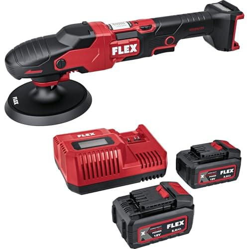 Image of Flex Cordless Rotary Polisher 18 V PE 150 18-EC Set (with Gas Switch, Easy Speed Adjustment, Ergonomic) 533019