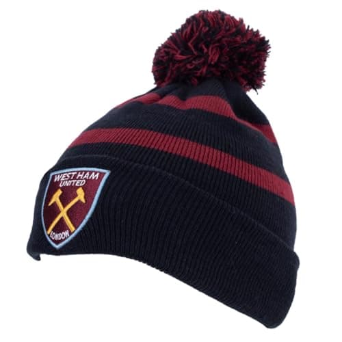 Image of West Ham United FC Breakaway Crest Ski Hat - Navy/Claret - One Size