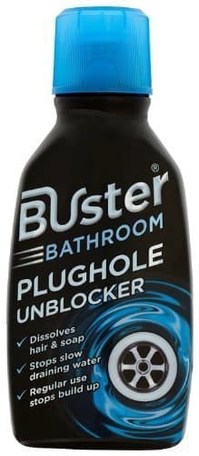Image of Buster Bathroom Plughole Unblocker 300 ml (Pack of 6) by Buster
